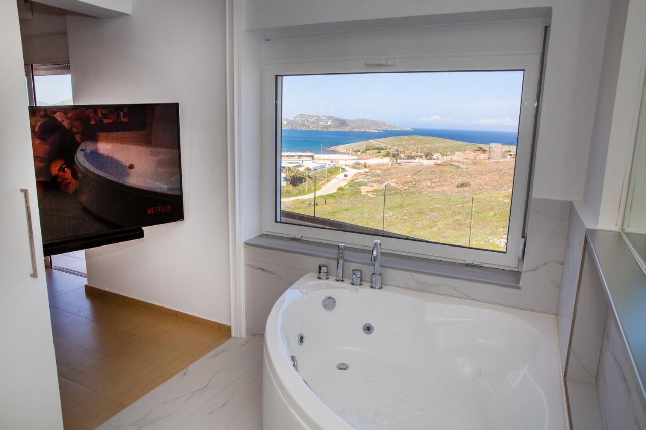 Komfort City Apartment "Elias" Mit Meerblick In Lavrio Dış mekan fotoğraf