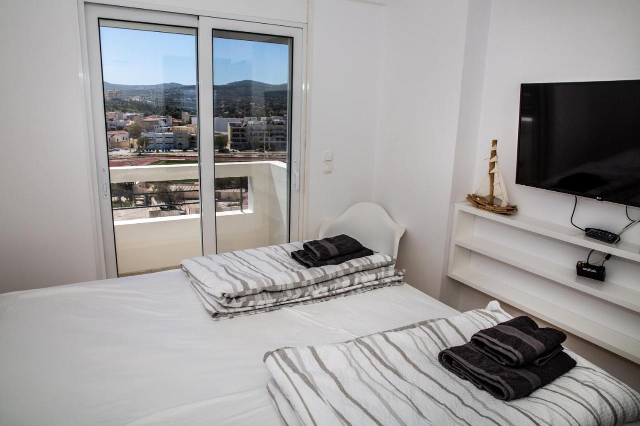 Komfort City Apartment "Elias" Mit Meerblick In Lavrio Dış mekan fotoğraf