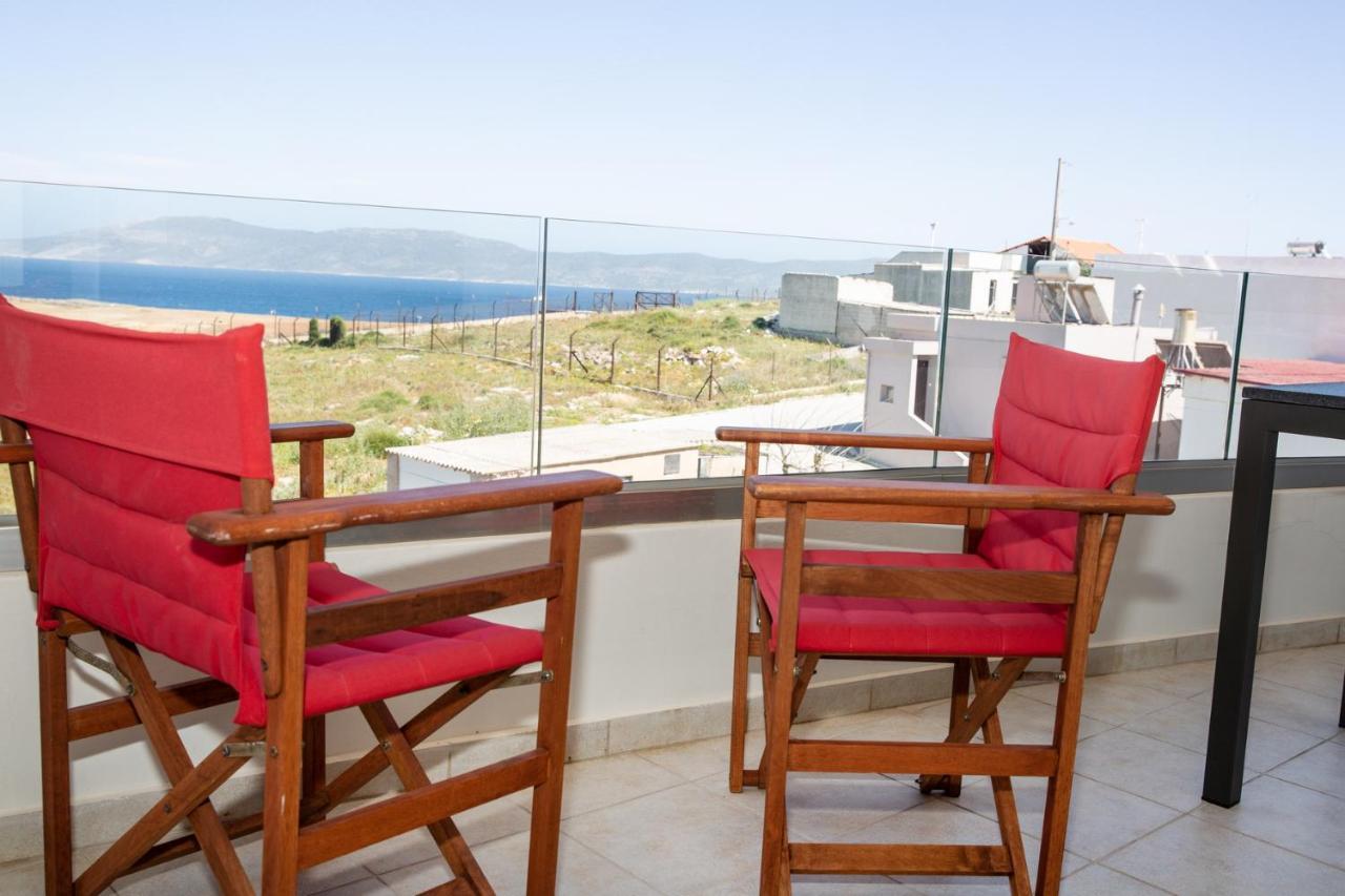 Komfort City Apartment "Elias" Mit Meerblick In Lavrio Dış mekan fotoğraf